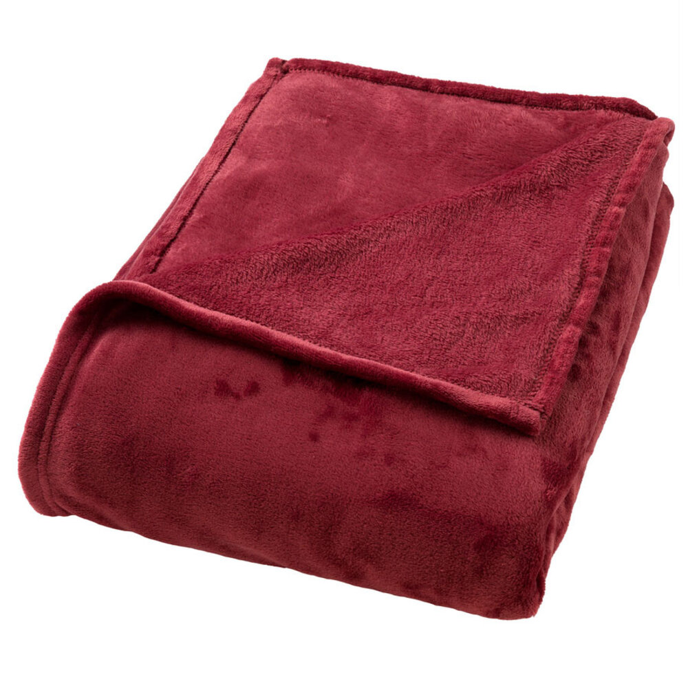Melting Pot - Plaid Charlie Fleece XL 200x220cm Merlot Rood