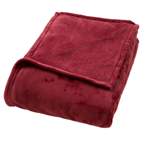 Melting Pot - Plaid Charlie Fleece XL 200x220cm Merlot Rood
