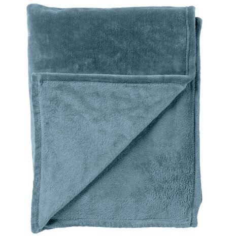 Melting Pot - Plaid Charlie Fleece XL 200x220cm Provincial Blauw Melting Pot - Plaid Charlie Fleece XL 200x220cm Provincial Blauw