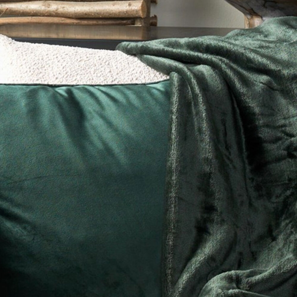 Melting Pot - Plaid Charlie Fleece XL 200x220cm Mountain Donker Groen Melting Pot - Plaid Charlie Fleece XL 200x220cm Mountain Donker Groen