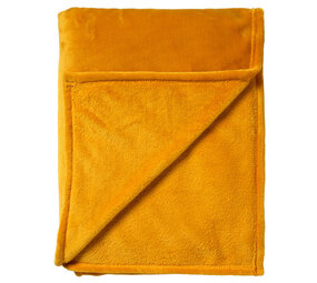 Melting Pot - Plaid Charlie Fleece XL 200x220cm Golden Geel Melting Pot - Plaid Charlie Fleece XL 200x220cm Golden Geel