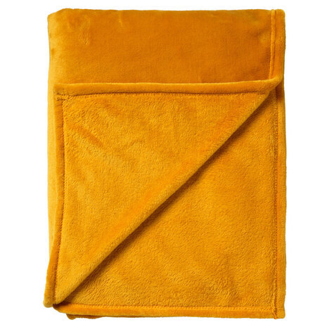 Melting Pot - Plaid Charlie Fleece XL 200x220cm Golden Geel