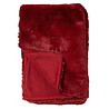 Melting Pot - Plaid Zinzi Imitatie Bont 140x180cm Merlot Rood Melting Pot - Plaid Zinzi Imitatie Bont 140x180cm Merlot Rood