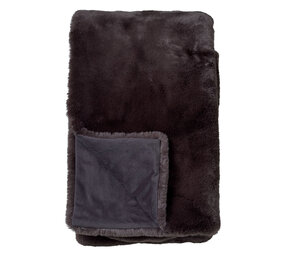 Melting Pot - Plaid Zinzi Imitatie Bont 140x180cm Raven Zwart Melting Pot - Plaid Zinzi Imitatie Bont 140x180cm Raven Zwart