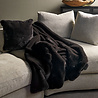 Melting Pot - Plaid Zinzi Nep bont 140x180cm Raven Zwart Melting Pot - Plaid Zinzi Nep bont 140x180cm Raven Zwart