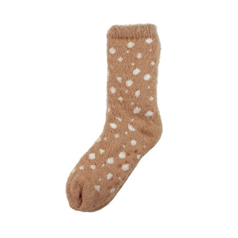 Melting Pot - Huis Sokken Dots Roze / Muted Clay - One size Melting Pot - Huis Sokken Dots Roze / Muted Clay - One size