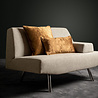 Melting Pot - Kussen Chloe Tobacco Bruin Velvet 50x50cm Melting Pot - Kussen Chloe Tobacco Bruin Velvet 50x50cm