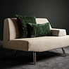 Melting Pot - Kussen Chloe Mountain View Groen Velvet 50x50cm Melting Pot - Kussen Chloe Mountain View Groen Velvet 50x50cm
