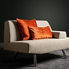 Melting Pot - Kussen Chloe Potters Clay Oranje Velvet 50x30cm Melting Pot - Kussen Chloe Potters Clay Oranje Velvet 50x30cm