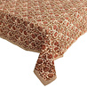 Melting Pot - Tafelkleed Bloemen Beige Bordeaux Katoen 150x210cm Melting Pot - Tafelkleed Bloemen Beige Bordeaux Katoen 150x210cm