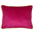 Sierkussen Fuchsia Fluweel 45x35cm gouden bies Sierkussen Fuchsia Fluweel 45x35cm gouden bies