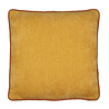 Mars & More - Kussen Oker met Roest Bies 45x45cm Mars & More - Kussen Oker met Roest Bies 45x45cm