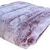 Melting Pot - Plaid Strepen Nep Bont Roze 130x170cm Melting Pot - Plaid Strepen Nep Bont Roze 130x170cm
