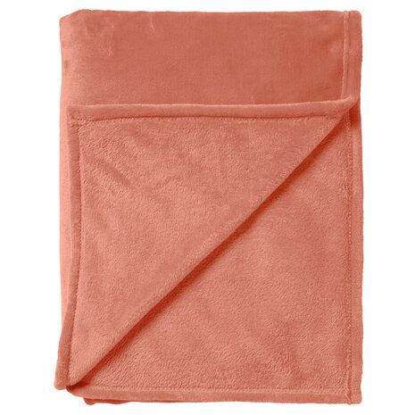 Melting Pot - Plaid Charlie Fleece XL 200x220cm Muted Clay Zalm Melting Pot - Plaid Charlie Fleece XL 200x220cm Muted Clay Zalm