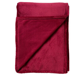 Melting Pot - Plaid Charlie Fleece XL 200x220cm Plum Rood Melting Pot - Plaid Charlie Fleece XL 200x220cm Plum Rood