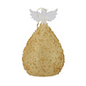 Melting Pot - Kerstbal Engel Glitter Goud + LED Lampjes 9x16cm Melting Pot - Kerstbal Engel Glitter Goud + LED Lampjes 9x16cm