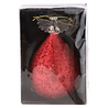 Melting Pot - Kerstbal Engel Glitter Rood + LED Lampjes 9x16cm Melting Pot - Kerstbal Engel Glitter Rood + LED Lampjes 9x16cm