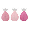 Melting Pot - Kerstbal Engel Glitter Pink + LED lampjes in 3 kleuren en 3 maten Melting Pot - Kerstbal Engel Glitter Pink + LED lampjes in 3 kleuren en 3 maten