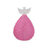 Melting Pot - Kerstbal Engel Glitter Pink + LED lampjes in 3 kleuren en 3 maten Melting Pot - Kerstbal Engel Glitter Pink + LED lampjes in 3 kleuren en 3 maten