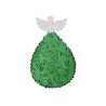 Melting Pot - Kerstbal Engel Glitter Groen + LED lampje in 3 kleuren en 3 maten Melting Pot - Kerstbal Engel Glitter Groen + LED lampje in 3 kleuren en 3 maten