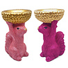 Melting Pot - Schaaltje Eekhoorn Glitter Pink en Fuchsia in 2 maten Melting Pot - Schaaltje Eekhoorn Glitter Pink en Fuchsia in 2 maten
