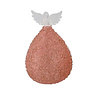 Melting Pot - Kerstbal Engel Glitter Nude + LED lampjes 7x12cm in 3 kleuren Melting Pot - Kerstbal Engel Glitter Nude + LED lampjes 7x12cm in 3 kleuren