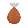 Melting Pot - Kerstbal Engel Glitter Nude + LED lampjes 7x12cm in 3 kleuren Melting Pot - Kerstbal Engel Glitter Nude + LED lampjes 7x12cm in 3 kleuren