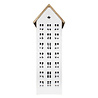 Diga Colmore Huis van Metaal Wit met Houten Dak 25x23x72cm Diga Colmore Huis van Metaal Wit met Houten Dak 25x23x72cm