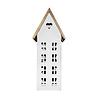 Diga Colmore Huis van Metaal Wit met Houten Dak 21x19x53cm Diga Colmore Huis van Metaal Wit met Houten Dak 21x19x53cm