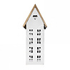 Diga Colmore Huis van Metaal Wit met Houten Dak 43x24x91cm Diga Colmore Huis van Metaal Wit met Houten Dak 43x24x91cm