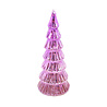 Melting Pot - Kerstboompjes + LED Lampjes Glas Metallic Pink 9x20cm 3 kleuren 3 vormen Melting Pot - Kerstboompjes + LED Lampjes Glas Metallic Pink 9x20cm 3 kleuren 3 vormen