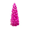 Melting Pot - Kerstboompjes + LED Lampjes Glas Metallic Pink 9x20cm 3 kleuren 3 vormen Melting Pot - Kerstboompjes + LED Lampjes Glas Metallic Pink 9x20cm 3 kleuren 3 vormen