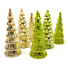 Melting Pot - Kerstboompjes + LED Lampjes Glas Metallic 9x20cm Goud en Groen 3 vormen Melting Pot - Kerstboompjes + LED Lampjes Glas Metallic 9x20cm Goud en Groen 3 vormen