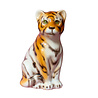 Melting Pot - Beeld Tijger S Oranje Wit Keramiek H15cm Melting Pot - Beeld Tijger S Oranje Wit Keramiek H15cm