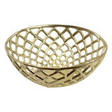 Colmore - Schaal Opengewerkt Goud Aluminium 42x16cm Colmore - Schaal Opengewerkt Goud Aluminium 42x16cm