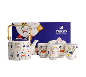 Melting Pot - Thee Set Kawaii Lucky Cat in cadeau doos