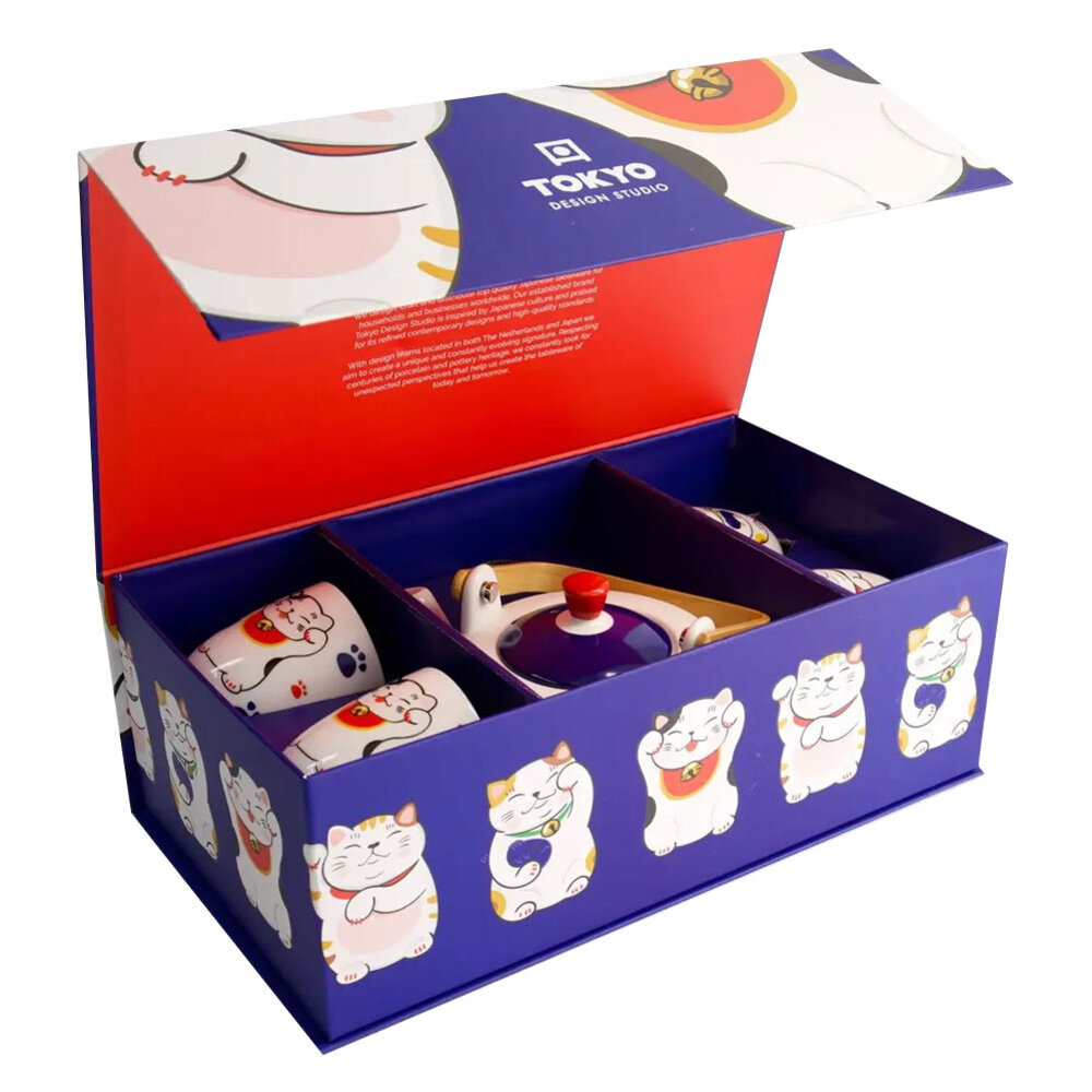 Melting Pot - Thee Set Kawaii Lucky Cat in cadeau doos