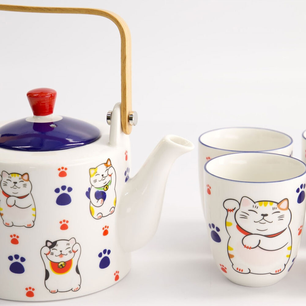 Melting Pot - Thee Set Kawaii Lucky Cat in cadeau doos