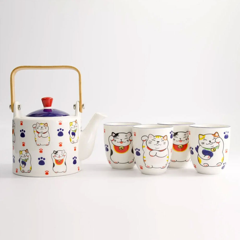 Melting Pot - Thee Set Kawaii Lucky Cat in cadeau doos