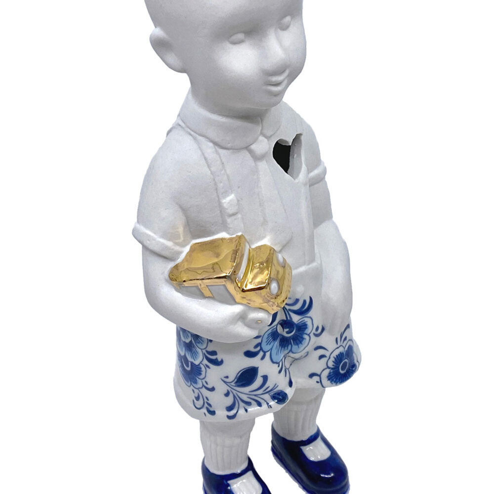 Lammers en Lammers - Kees Jan met Bootje Delft Blauw 25cm