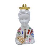 Lammers en Lammers - Half Kaars Jongen Bloemen Multicolor 14cm Lammers en Lammers - Half Kaars Jongen Bloemen Multicolor 14cm