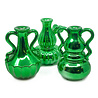 Melting Pot - Vaasje Jada Metallic Groen 18cm in 3 vormen Melting Pot - Vaasje Jada Metallic Groen 18cm in 3 vormen