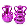 Melting Pot - Vaasje Jada Metallic Fuchsia 18cm 2 vormen Melting Pot - Vaasje Jada Metallic Fuchsia 18cm 2 vormen