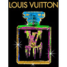 Melting Pot - Glasschilderij Louis Vuitt Goudfolie Mulricolor on 60x80cm Melting Pot - Glasschilderij Louis Vuitt Goudfolie Mulricolor on 60x80cm