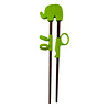 Melting Pot - Kinder Chopsticks met Olifantje Groen 22cm Melting Pot - Kinder Chopsticks met Olifantje Groen 22cm