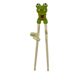 Tokyo Design Studio - Kinder Eetstokjes Kikker Groen 19cm