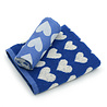 Bunzlau Castle Handdoek Hartjes Koninklijk Blauw Bunzlau Castle Handdoek Hartjes Koninklijk Blauw