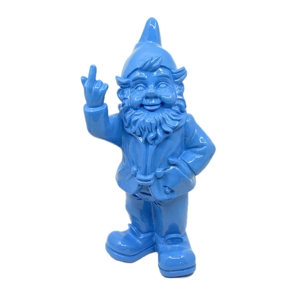 Melting Pot - Beeld Kabouter Fuck You Blauw 32cm Melting Pot - Beeld Kabouter Fuck You Blauw 32cm