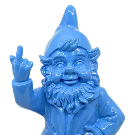Melting Pot - Beeldje Kabouter F*ck You Blauw 20cm Melting Pot - Beeldje Kabouter F*ck You Blauw 20cm