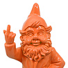 Melting Pot - Beeld Kabouter F*ck You Oranje Polyresin 16x12x32cm Melting Pot - Beeld Kabouter F*ck You Oranje Polyresin 16x12x32cm